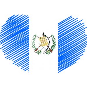 Guatemala Flag Heart Guatemala Flag Heart