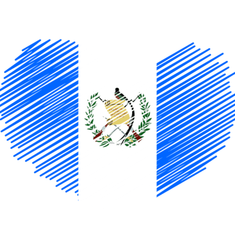 Guatemala Flag Heart Guatemala Flag Heart